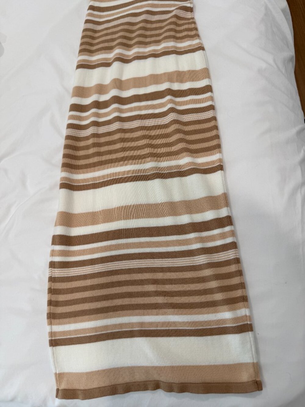 Meshki Brienne Stripe Maxi Dress - Cream - Picture 8 of 9